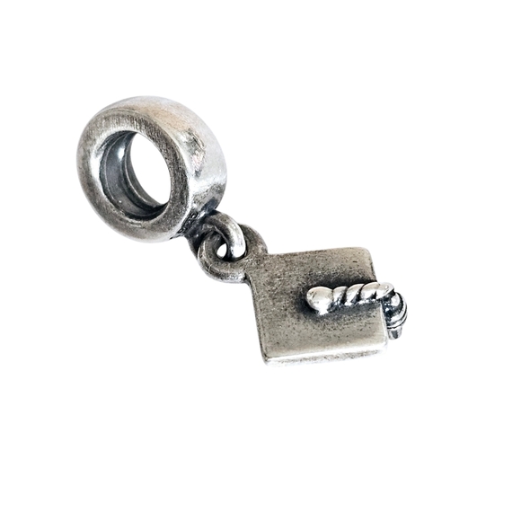 Pandora Graduation Cap Charm 925 Silver - Picture 4 of 13